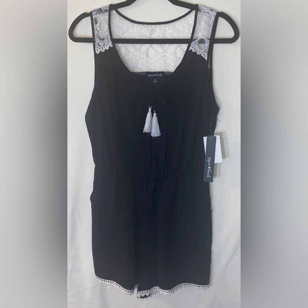 Black and white Romper